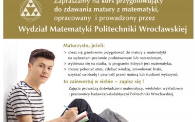 Intensywny Kurs Maturalny z Matematyki na PWr